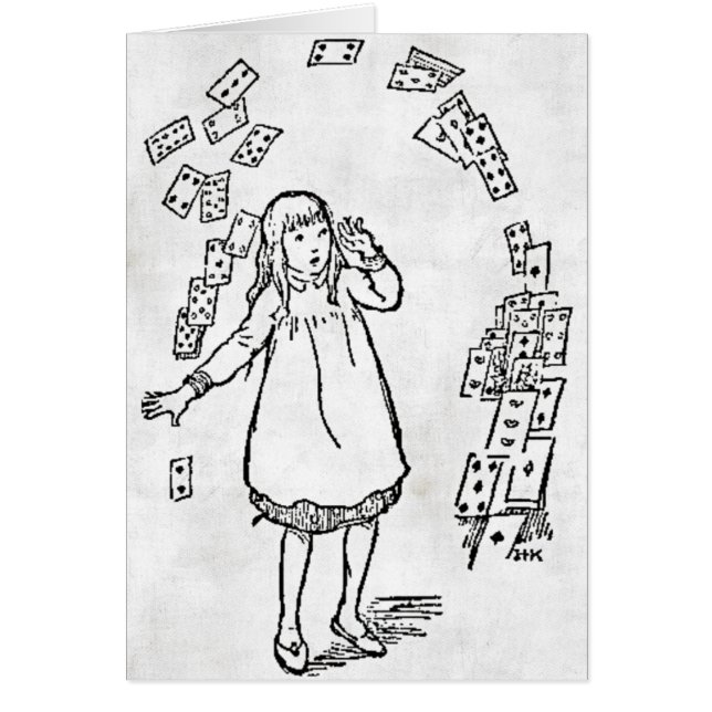 Alice In Wonderland Card (Front)