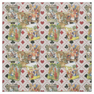 Alice in Wonderland Card Design B Fabric