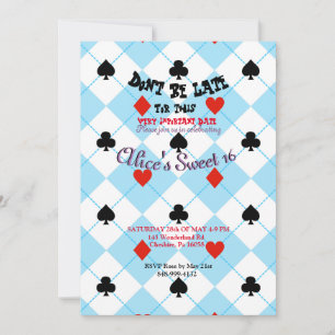 Alice in Wonderland Cardback Invitation
