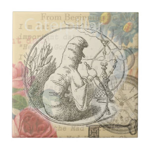 Alice in Wonderland Caterpillar: Original Tenniel  Tile