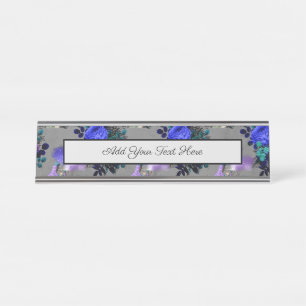 Alice in Wonderland Caterpillar Smoking Flowers Desk Name Plate