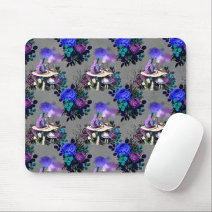 Alice in Wonderland Caterpillar Smoking Flowers Mouse Mat