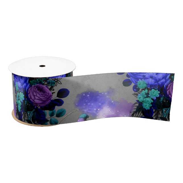 Alice in Wonderland Caterpillar Smoking Flowers Satin Ribbon (Spool)