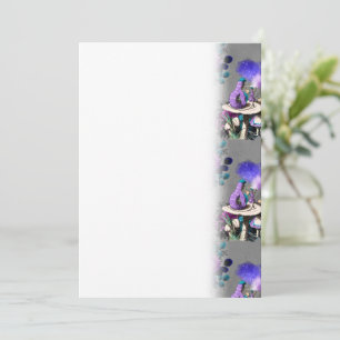 Alice in Wonderland Caterpillar Smoking Flowers Save The Date