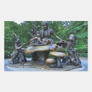 Alice in Wonderland - Central Park NYC Rectangular Sticker