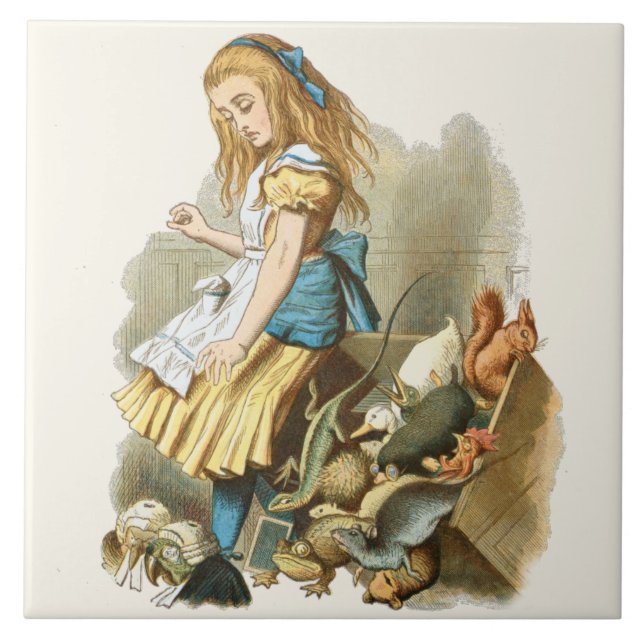 Alice In Wonderland  Ceramic Tile (Front)