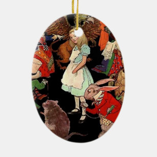 Alice in Wonderland Ceramic Tree Decoration