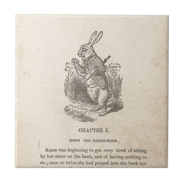 Alice In Wonderland, Chapter One, Down the Rabbit Tile (Front)