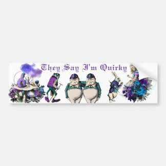 Alice in Wonderland Characters Bumper Sticker