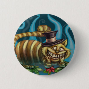 Alice in Wonderland Cheshire Cat 6 Cm Round Badge