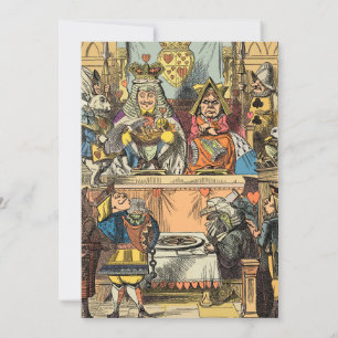 Alice in Wonderland Cheshire Cat Characters Invitation