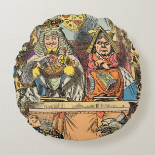 Alice in Wonderland Cheshire Cat Characters Round Cushion