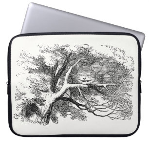 Alice in Wonderland - Cheshire Cat Fading to Smile Laptop Sleeve