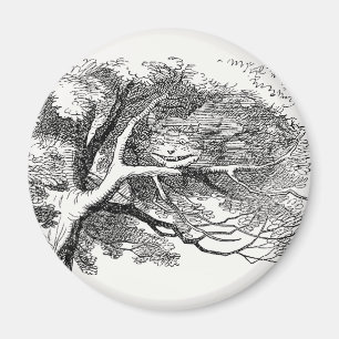 Alice in Wonderland - Cheshire Cat Fading to Smile Magnet