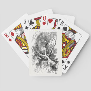 Alice in Wonderland - Cheshire Cat Fading to Smile Playing Cards