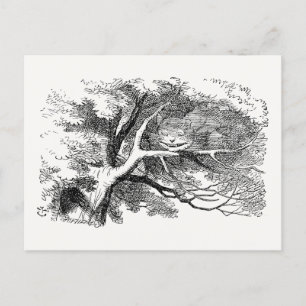 Alice in Wonderland - Cheshire Cat Fading to Smile Postcard