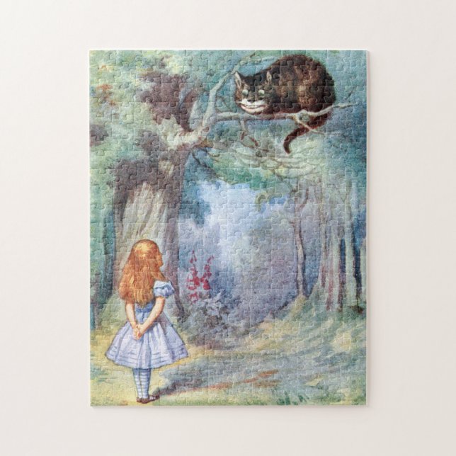 Alice in Wonderland Cheshire Cat Jigsaw Puzzle (Vertical)