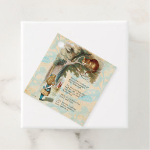 Alice in Wonderland Cheshire Cat Mad  Favour Tags