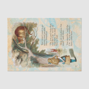 Alice in Wonderland Cheshire Cat Mad Tissue Paper