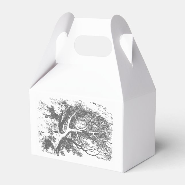 Alice in Wonderland Cheshire Cat Party Favour Boxe Favour Box (Front Side)