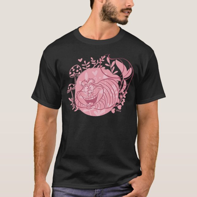 Alice In Wonderland - Cheshire Cat Pink T-Shirt (Front)