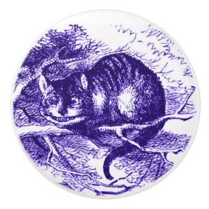 Alice in Wonderland Cheshire Cat Purple Knob