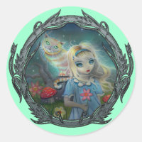 Alice in Wonderland Cheshire Cat Stickers