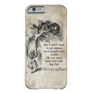 Alice in Wonderland; Cheshire Cat with Alice Barely There iPhone 6 Case