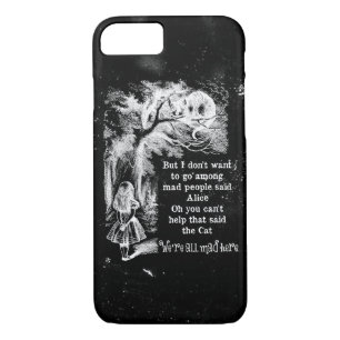 Alice in Wonderland; Cheshire Cat with Alice iPhone 8/7 Case