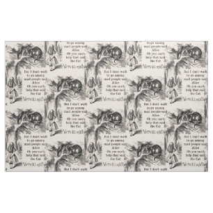 Alice in Wonderland; Cheshire Cat with Alice Fabric