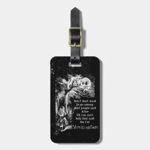 Alice in Wonderland; Cheshire Cat with Alice Luggage Tag