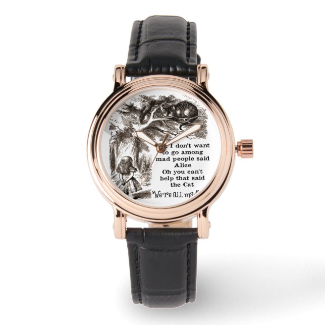 Alice in Wonderland; Cheshire Cat with Alice Watch (Front)