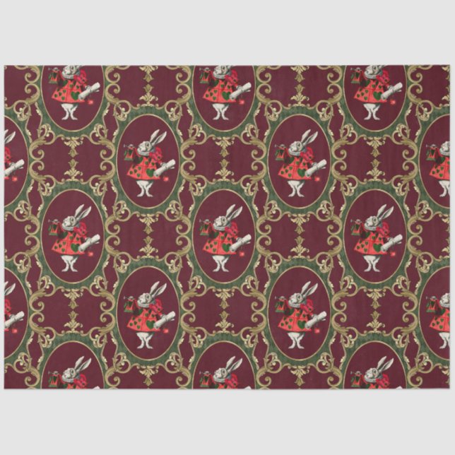 Alice In Wonderland Christmas Tissue Paper (Front)