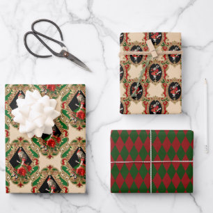 Alice In Wonderland Christmas Wrapping Paper Sheet