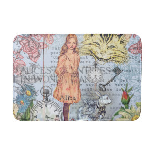Alice in Wonderland Classic Cheshire Rabbit Alice Bath Mat