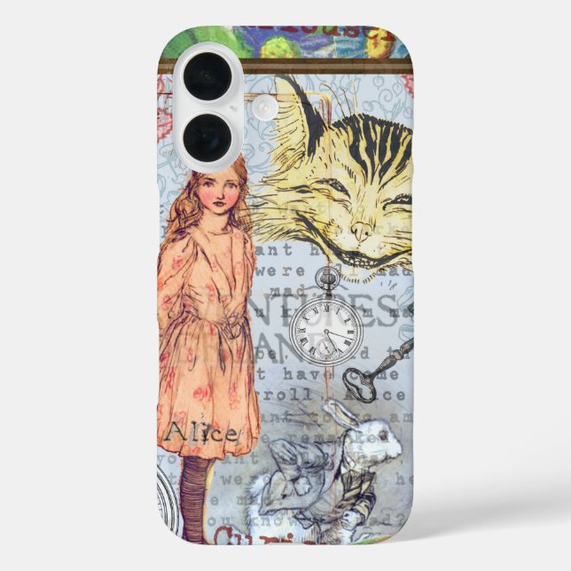 Alice in Wonderland Classic Cheshire Rabbit Alice Case-Mate iPhone Case (Back)