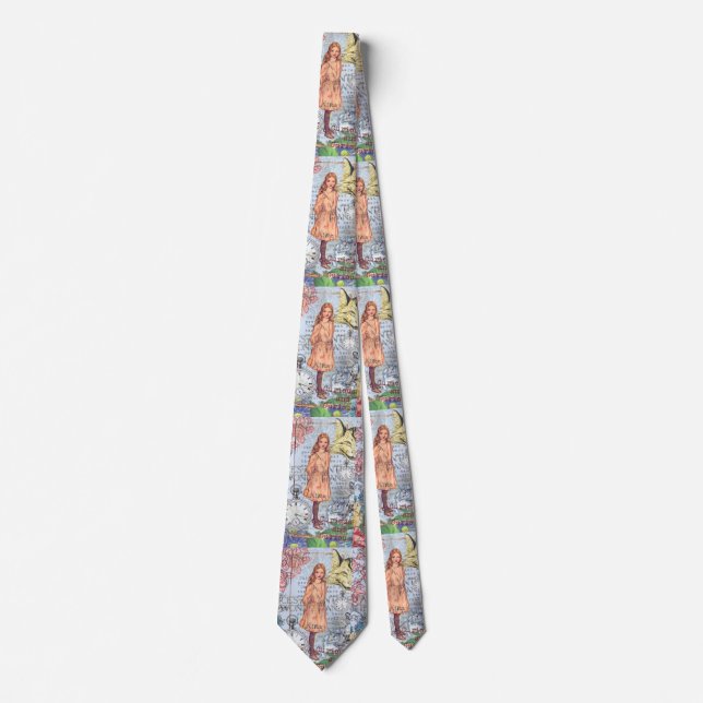 Alice in Wonderland Classic Cheshire Rabbit Alice Tie (Front)