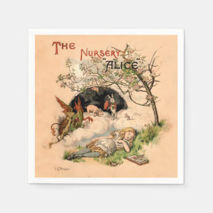 Alice in Wonderland Classic Illustrations Napkin