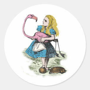 Alice in Wonderland Classic Round Sticker