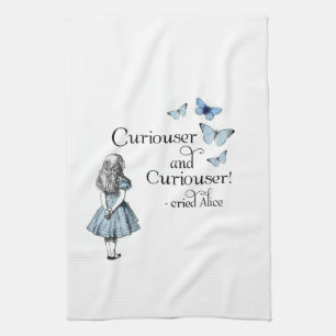 Alice in Wonderland Curiouser Butterfly Towel