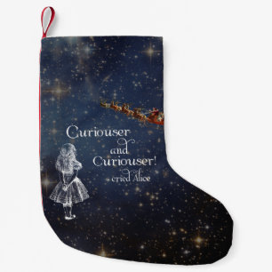 Alice in Wonderland Curiouser Christmas Stocking