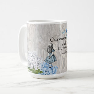 Alice in Wonderland Curiouser Floral Mug