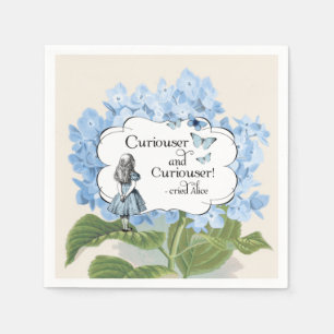 Alice in Wonderland Curiouser Hydrangea Napkins