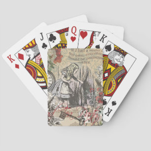 Alice in Wonderland Curtain Classic Art Playing Cards