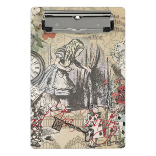Alice in Wonderland Curtain Nonsense Mini Clipboard