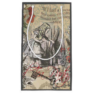 Alice in Wonderland Curtain Nonsense Small Gift Bag