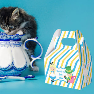 Alice in Wonderland Cute Kids Birthday Party Blue Favour Box