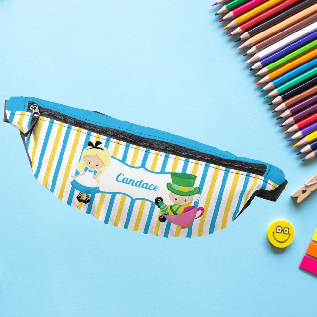 Alice in Wonderland Cute Personalised Girls Bum Bags (Creator Uploaded)