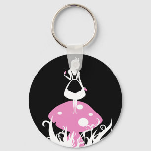 Alice in Wonderland Dark Keychan Key Ring