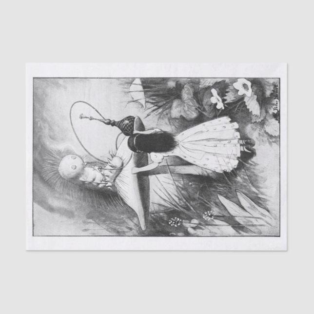 Alice in Wonderland decoupage Tissue Paper (Front)